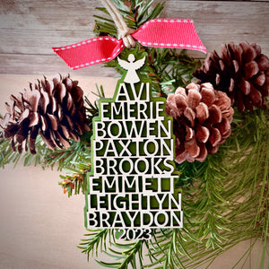 Custom Name Christmas tree