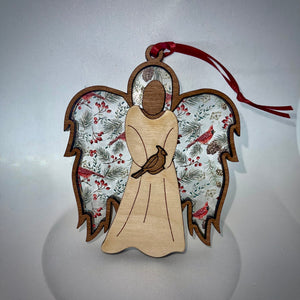 Delicate Stained Glass Angel Ornament